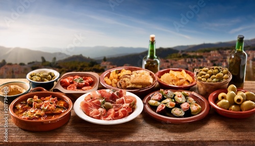 tapas food table