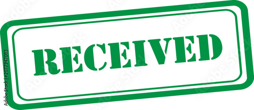 Green received rubber stamp for document approval and confirmation