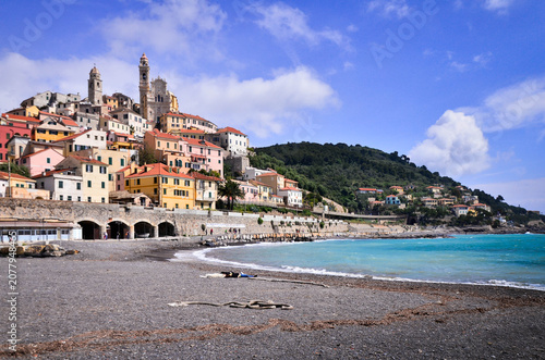 The village of Cervo Ligure on the Italian Riviera