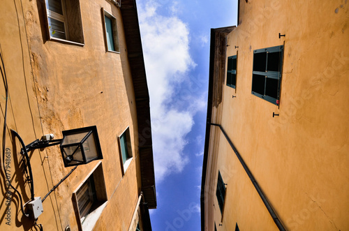 The village of Cervo Ligure on the Italian Riviera