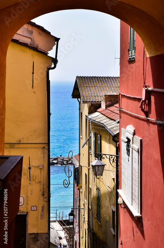 The village of Cervo Ligure on the Italian Riviera