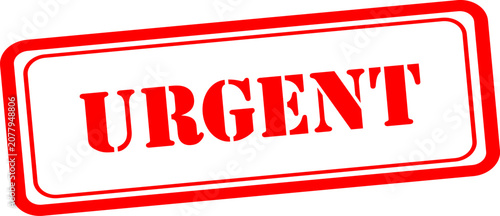 Urgent stamp marking for important documents and notifications