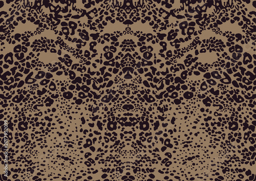 Foto Hybrid leopard and tiger fur pattern