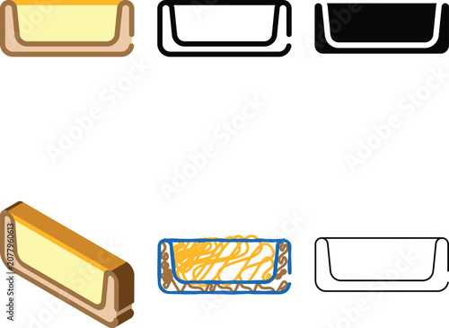 rosin for violin color icon vector. rosin for violin variety sign. isolated symbol illustration