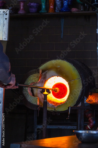 Принти на полотні blowing glass oven
