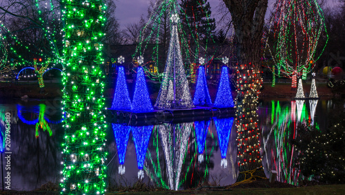 night Christmas lights