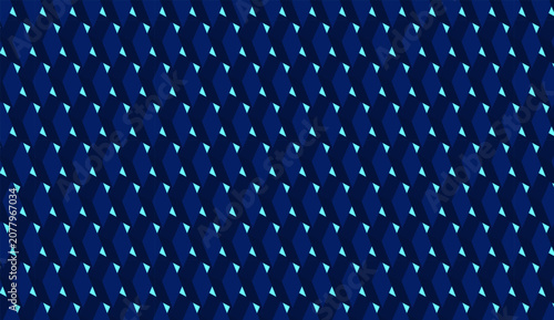 Abstract dark blue geometric seamless pattern background