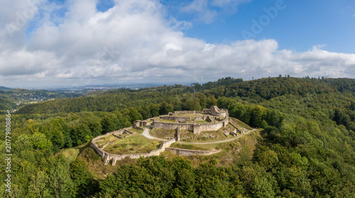 Aerial View of Burg Falkenburg near Detmold