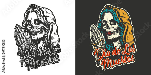 Schilderij op canvas Dia de Los Muertos design