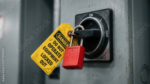 Hazardous energy control through lockout tagout protection in a manufacturing environment.