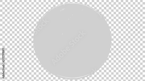 Blank Light Gray Circle on Transparent Background