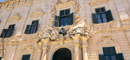 Auberge de Castille on Castile Place in Valletta, Malta	