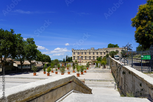 Bild auf Leinwand Avignon Papstpalast - Palais des papes - Stadtzentrum - Place Pie