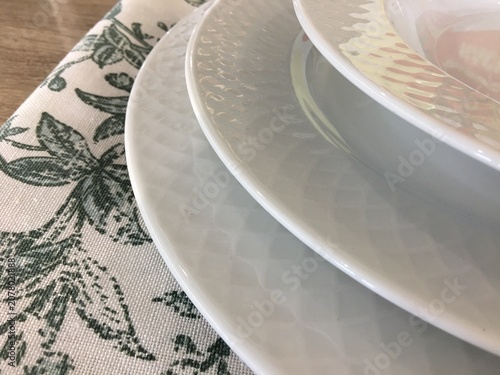 Elegant table setting with refined decorative details