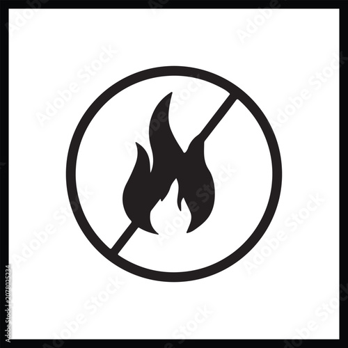 Obraz na płótnie Flaming Eagle Bird Logo Vector Illustration with Fire Icon Symbol for Danger War