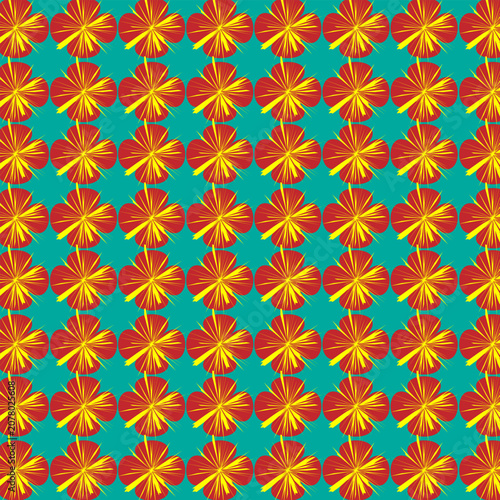 Colorful Floral Geometric Seamless Pattern Background With Vibrant Mandala Motifs