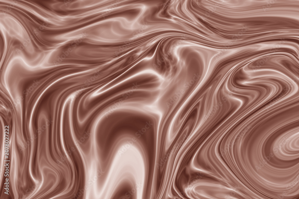 Fototapeta premium Melted chocolate fluid background