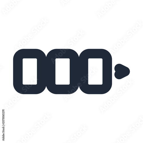 Foto Pagination line icon, ui control outline symbol