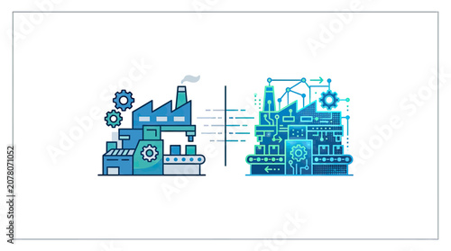 Industrial Evolution from Traditional Manufacturing to Smart Digital Factory