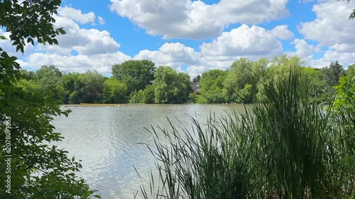 Nature scenics landscape in Ontario public park, Canada