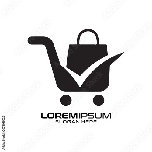 Shopping Cart logo for e-commerce website and online retail store Shopping Cart logo.