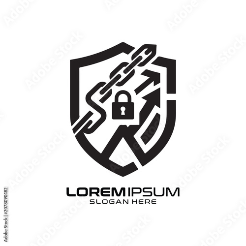 Shield Chain logo for digital security and data protection software Shield Chain logo.