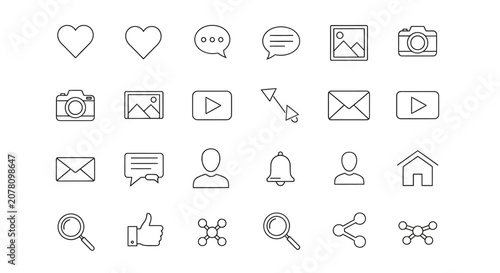 Collection of Social Media Icons
