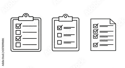 Clipboards with Checklists and Forms