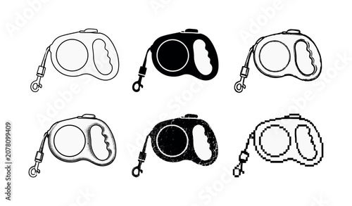 Versatile designs of dog retractable leashes in various styles