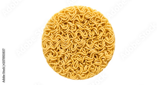 Egg noodles isolated on Transparent Background PNG.