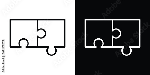 Quadro su tela Puzzle piece icon