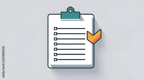 a tick mark icon on to do list 
