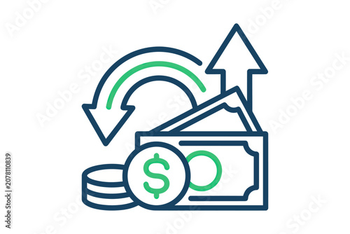 Financial Return and Growth Icon