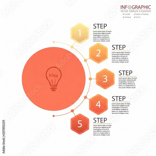 modern infographics options banner