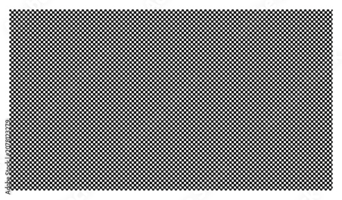 Bild auf Leinwand Diamond-shaped lattice pattern with black and white squares on a white backgroun
