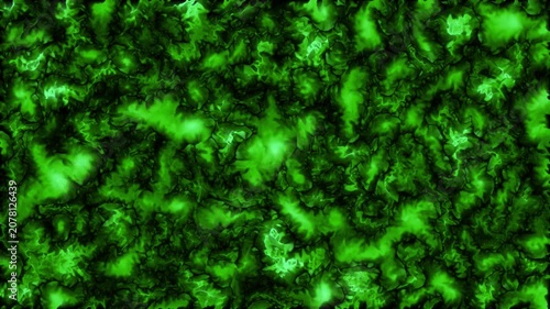 Abstract flowing wave background with particles and light effects
