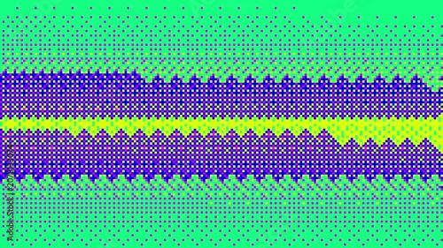 Colorful video pixel retro 8bit video game animated background, square tiles animated retro neon green violet video game pixelated background, background video pattern 80s, 90s texture