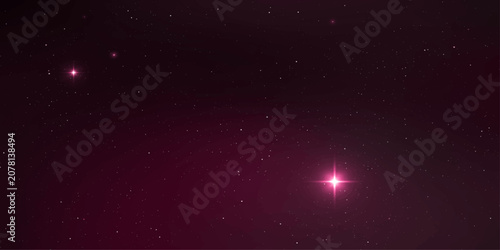 Konstfotografi A single, bright star pulsates with radiant energy against a deep, cosmic backdrop of a starfield, hinting at the vastness and mystery of the universe