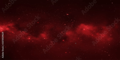 Εκτύπωση καμβά Abstract red galaxy nebula with glowing dust and starlight creates a visually stunning cosmic background for your projects