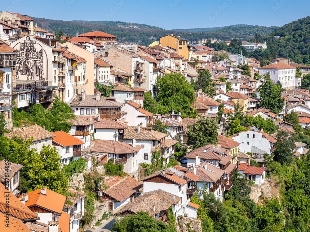 Fototapeta premium Veliko Tarnovo old city houses, Bulgaria