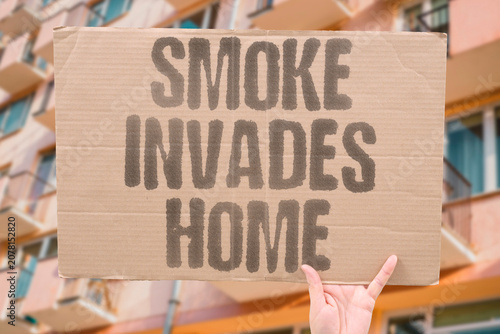 Fotografie "Smoke invades home" Particles enter indoor living spaces