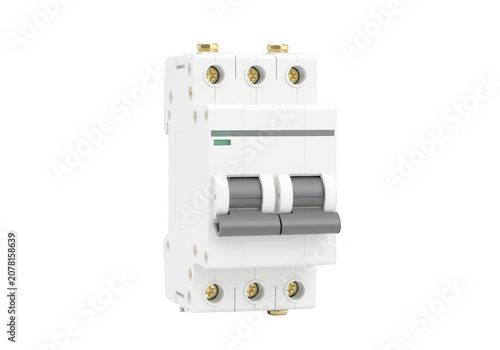 Schneider electric circuit breaker with four poles