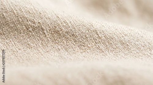 textile surface details, close-up of a soft linen texture in neutral tones, emphasizing natural fibers