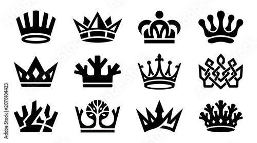 Photos Collection of Crown Icons - Royal Symbols, Royalty, Power, Authority, Monarchy,