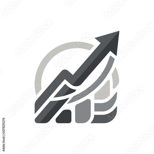 Dynamic abstract arrow showing rapid growth.