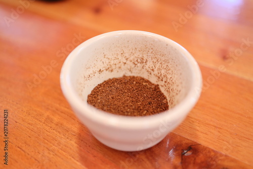 Photos blanded coffee in the cup