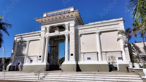 Historic Cemetery Main Gate in Campinas Brazil - Zoom In