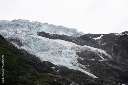 Jostedalsbreen, one of the largest glaciers in Norway. It is located between the Sognefjord and Nordfjord fjords