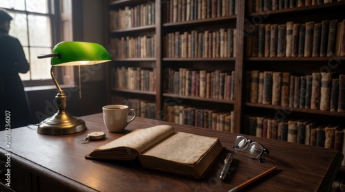 old books in library