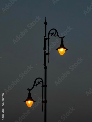 Twin Lights After Dark.